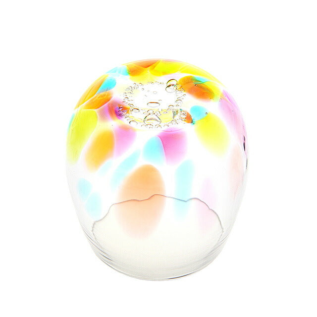 【肥前びーどろ】虹色しずく型グラス