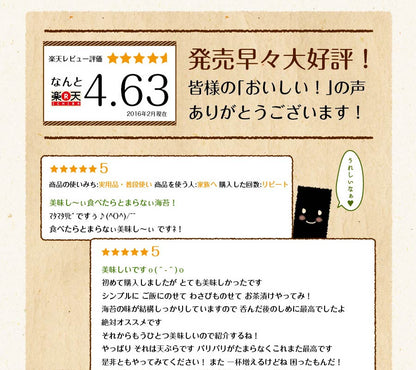 有明海産 一番摘み 訳ありプレミアム味付け海苔 8切120枚
