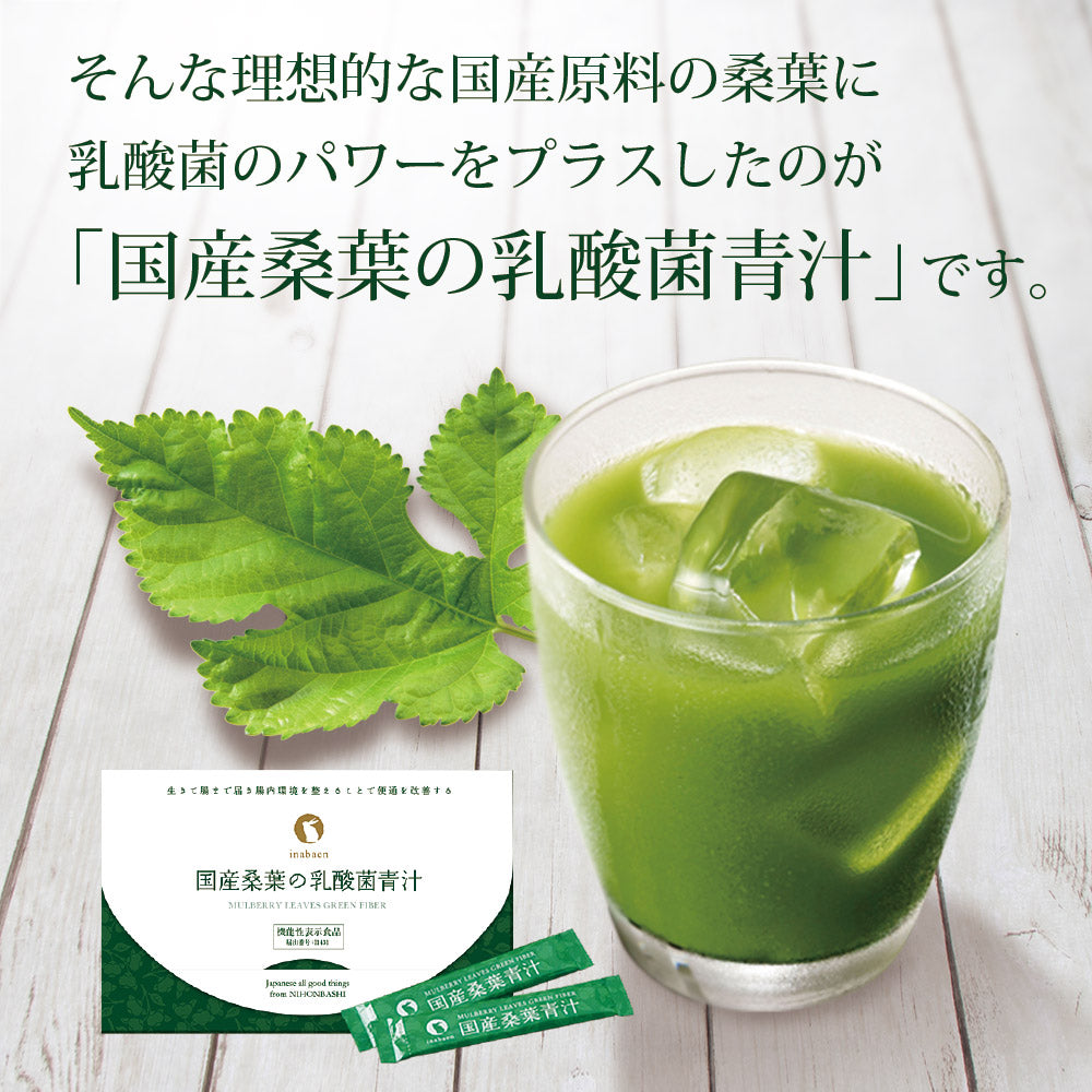 【機能性表示食品】国産桑葉の乳酸菌青汁 30包入り