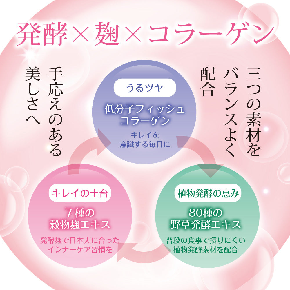 七穀麹と野草酵素のコラーゲンゼリー 30包入り