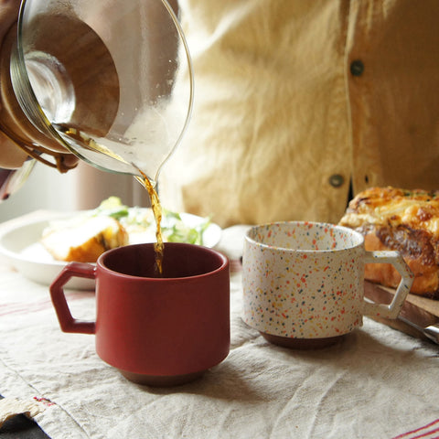 CHIPS stack mug. -MAT- RED